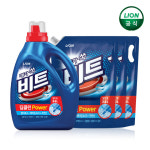 비트 딥클린 파워세탁 액체세제 3L 본품 1개+2L 리필 3개 : 라이온코리아 브랜드스토어