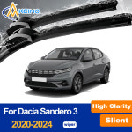 다치아 산데로 3 로건 III 다치아 스트리트웨이 2020-2024 전면용 와이퍼 블레이드 올웨더 고무 간편 클립 설치 : 제스104