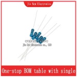 100PCS 1/2W 1R-10M 1% 금속 필름 저항기 10R 22R 100R 1K 4.7K 10K 22K 47K 100K 680K 1M 330 470 1K8 9.1K 510 옴 : 분당플렉스62