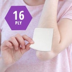 메드 프라이드 올 코튼 논스틱 붕대 공급품 4x4인치 프리미엄 품질의 수술용 스펀지 20 4x4 Inch (Pack of 200) : 플로우나인