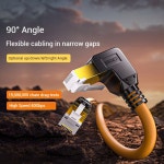 90도 하향 각도 Cat8 이더넷 케이블 고속 40Gbps 2000Mhz 네트워크 코드 하향/상향/좌우 CAT Right to straight 0 5m : 멜론노트3