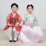 H5721 클래식 레드 금박 동달이 남자 아기 고급 남아한복(1-8세) : 한설한복
