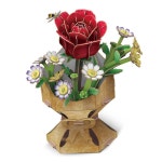 MN 3D입체퍼즐 플라워부케 장미 DIY퍼즐 DIY만들기 페이퍼토이 : 현스토어77