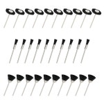 니우피카 소프트 나일론 브리스틀 브러시 컵 와이어 세트 청소 연마 액세서리 2.35mm 섕크 30개 로터리 드릴 도구 : 더비욘드샵몰