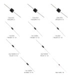 30 값 600Pcs 1/4W 5 탄소 필름 1R-1M 옴 저항 키트 10 85Pcs... 다이오드 10SQ045 15SQ045 20SQ045 1N4001 1N4148 1N400 : 세컨드19그린