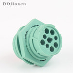 암페놀 와이어링 커넥터 너트 포함 방수 난연성 플러그 ROHS 환경 보호 9 핀 ATC17-9-1939PN 1-2 세트 : 골든107