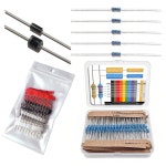 30 값 600Pcs 1/4W 1 금속 필름 1R-1M 옴 저항 키트 10 50Pcs... 다이오드 6A10 10A10 20A10 1N5401 1N5408 1N5822 SR510 : 세컨드19그린