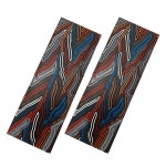 g10 나이프 핸들 2개, 슬래브 그립 블랭크 diy용 스케일 소재 Colorful : 에그플랜트2