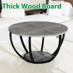 HOMERECOMMEND 수납 공간이 있는 거실용 원형 커피 테이블 : 선이92