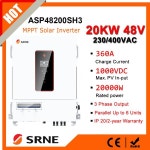 하이브리드 태양광 인버터 48VDC에서 230/400VAC로 변환 내장형 듀얼 MPPT 260A 충전 컨트롤러 최대 6대 병렬 연결 가능 : 프라임상사30