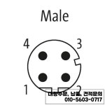 7000-14521- 0000000 MURR M12 남성 0 ° D-코드. I 4극 014 - 차폐 100% 새 제품 : 글로비상사