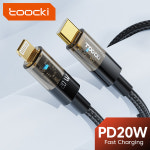 Toocki PD 고속 충전 데이터 키트 USB C 대형 번개 편조 나일론 구리 케이블 아이폰 13 프로 맥스 12 11 시리즈용 20W 100W : 제스104
