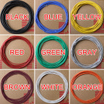 내열 케이블 와이어 연질 실리콘 와이어 12AWG 14AWG 16AWG 18AWG 20AWG 22AWG 24AWG 26AWG 28AWG 30AWG 내열 실리콘 : 제스104