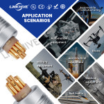 LEMO EGG 원형 커넥터와 호환 가능 암 소켓 0B 1B 2B 3B 2 3 4 5 6 7 8 9 10 12 14 16 18 19 20 22 24 26 30 32 핀 : 골든107