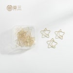 TUTU 귀여운 달 별 모델링 책갈피 종이 클립, 학교 사무실 용품, 금속 도금 금 선물 문구, H0375, 25 : 코어마켓샵