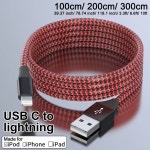 나일론 브레이디드 MFI 인증 USB A to 라이트닝 고속 충전 데이터 케이블 아이폰14 14프로 13 12 11 X용 : 제스104
