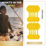 캔용 브리더 10개 캡, - 물용 미스터 에어 5갤런용 플라스틱 옐로우 및 블리츠 키트 키트, 캡 통풍구 3-Pack Vents : 퍼플이즈백마켓