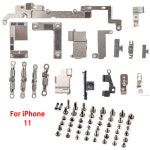 iPhone X XR XS 11 12 13 Mini Pro Max 소형 금속 홀더 브래킷 플레이트  모든 나사 교체 용 내부 풀 세트 예비 부품 : 제스104