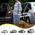 SUV 세단 트럭 앞/뒷좌석용 핏 도그 배리어 탄성 6 로프 스틸 고정 42 5인치 u201362 폭 조절 가능 카 배리어는 이동식 하부로 시트 움직임을... 