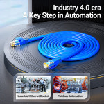 AMPCOM 초유연 네트워크 케이블 CAT 6A 초소프트 10Gbps RJ45 Cat6a 이더넷 LAN 케이블 RJ45 라우터 모뎀 PC용 고속 : 골든106