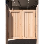 원목 양문 스윙문 중문 A 도어 여닫이 100 가림막 카페 레스토랑 1 501종 블랭크 현물 구멍 너비 80 85 : NS글로벌로지