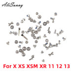 AliSunny 1set iPhone 11 12 13 Pro Max Mini X XR XS 용 전체 나사 세트 전체 나사 내부 키트 교체 부품 : 제스104