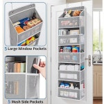 부직포 5층 걸이형 수납 가방 옷장 및 옷장 수납을 위한 다기능 벽걸이형 정리함. : 태백소소온