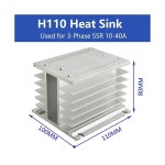 CURMCZZF 3상 고체 상태 릴레이 AC 제어 AC 70-280VAC 입력 24-480VAC 출력 3상 고체 상태 모듈 12v 48v(히트 싱크 H110) : 부품직구코리아