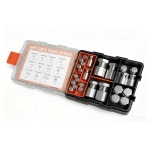 힐하우스 72개 유압 호스 캡 및 플러그 키트, NPT 모음 플레어 스레드 피팅, 카본 스틸, 사이즈 2 4 6 8 10 12 16 : 체리노트3