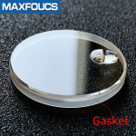 호환 DATEJUST 41 케이스의 경우 126333 116334 116333 116300   로고가 있는 날짜 창이 있는 사파이어 크리스탈 유리 플랫 스크래치... 