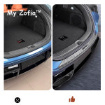 호환 BYD Sealion 7 SeaLion 07 EV 2024 2025 2026 자동차 스타일링... ABS 탄소 섬유 문턱 스트립 뒷문 안티 킥 액세서리 : golden101