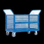 롤테이너 카트 바스켓카트 폐기물 망카트 자재 짐수레 접이식 소형 그물망 : 에스루체스