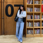 티롭 워싱 와이드 데님 팬츠 A1062 : 어썸하비