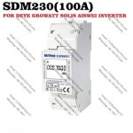 DEYE GSMPSwatt Solis Aiswei 인버터 단일 3 1 상 DIN Modbus RS485 스마트 에너지 전력계 DDSU666 : 다이렉트스토어15
