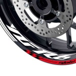 MC MOTOPARTS 43.2cm(17인치) 휠 림 스티커 데칼 비닐 광택 테이프 YZF R6 99-24 09 10 11 12 13 14 15 16 17 18 19 20 21 : Clearpick