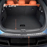 호환 BYD Sealion 7 SeaLion 07 EV 2024 2025 2026 자동차 스타일링... ABS 탄소 섬유 문턱 스트립 뒷문 안티 킥 액세서리 : golden101