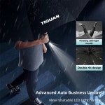 완전 자동 접이식 우산 LED 뼈 방풍 2007 양산 이중 MK1 양우산 Tiguan BLACK : 테라 트레이드