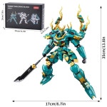 [포르르] CSNRHG 그린 다곤 사무라이 메치 로봇, 롱 스피어 모델 빌딩 블록 성인 Double Axe Head : 노을빛전당포 1-9호점