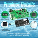 츄파 풀 히터 컨트롤 보드 키트 42002-0007S, 461105 컨트롤 보드를 472610Z 스위치 패드로 교체, 일반 풀 및 스파 히터 모델과 호환 가능... 