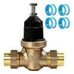 더블 유니온 FNPT 연결로 3/4인치 감압 밸브 업그레이드, 가정 및 상업용 Zurn Wilkins 34-NR3XLDU 3/4인치 NR3XL 감압 밸브 교체, 테플론... 