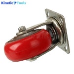 타이어수리 5 레드  플랫 터 – 장비 취급용 나일론 표면 및 철심을 갖춘 산업용 휠 : 대성이엔지777