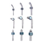 자동 AC 피팅 알루미늄 바브 O링 암나사, 180  90 45 도, 58 -18 34-16 78 -14, #6 #8 #10 : Lentos