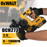 호환  디월트 DCH273 20V 무선 전기 해머 6.0Ah 배터리 무단속 속도 조절 3-in-1 모드 장 및 현장 콘크리트 드릴링용 : 모아모아궁