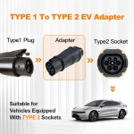 GOODCELL Type1 - Type2 32A 1상 7.2kw 최대 EV 충전기 어댑터 J1772 - IEC62196 EV 충전기 변환기 : 분당플렉스69