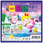 300 단면색종이 50개 1세트 교실 접기 만들기 수업 유치원 : 달음스토어