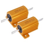 10 5W 10W 100 1K 케이스 25 권선 01 25W 금속 RX24 알루미늄 저항 5W 1R : 베리타스랩