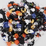 무작위 50Pcs 수지 플랫 백 눈사람 크리스마스 할로윈 카보 숑 Scrapbooking DIY 쥬얼리 공예 장식 H0305 : 적상소소온