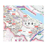 경기도 김포시 지도 족자 110x79cm : 지도공방