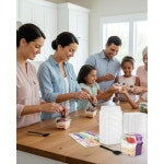 지토양 100 세트 뚜껑 & 스포크, 일회용 파르페 요거트 컵 사각 플라스틱 아이스크림 스낵 과일 컵, 식품 등급 PET 결혼식 생일 파티 케이터링... 