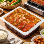 수원식 멍석말이 돼지갈비 맛 돼지왕구이 4kg : 천지푸드